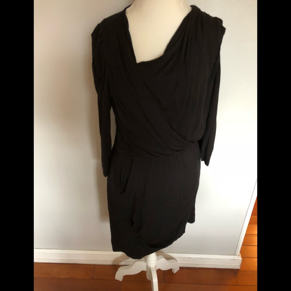 Amour Vert black elastic waist dress. XL.